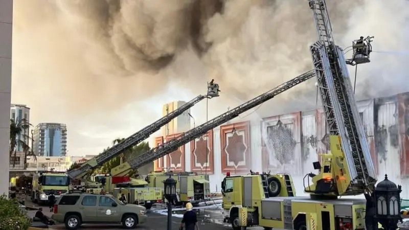 الشركة المؤمنة لـ«سوق جدة الدولي»: بدء تقييم خسائر الحريق